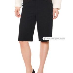 Helmut Lang Mid Length Black Bermuda Shorts sz 0